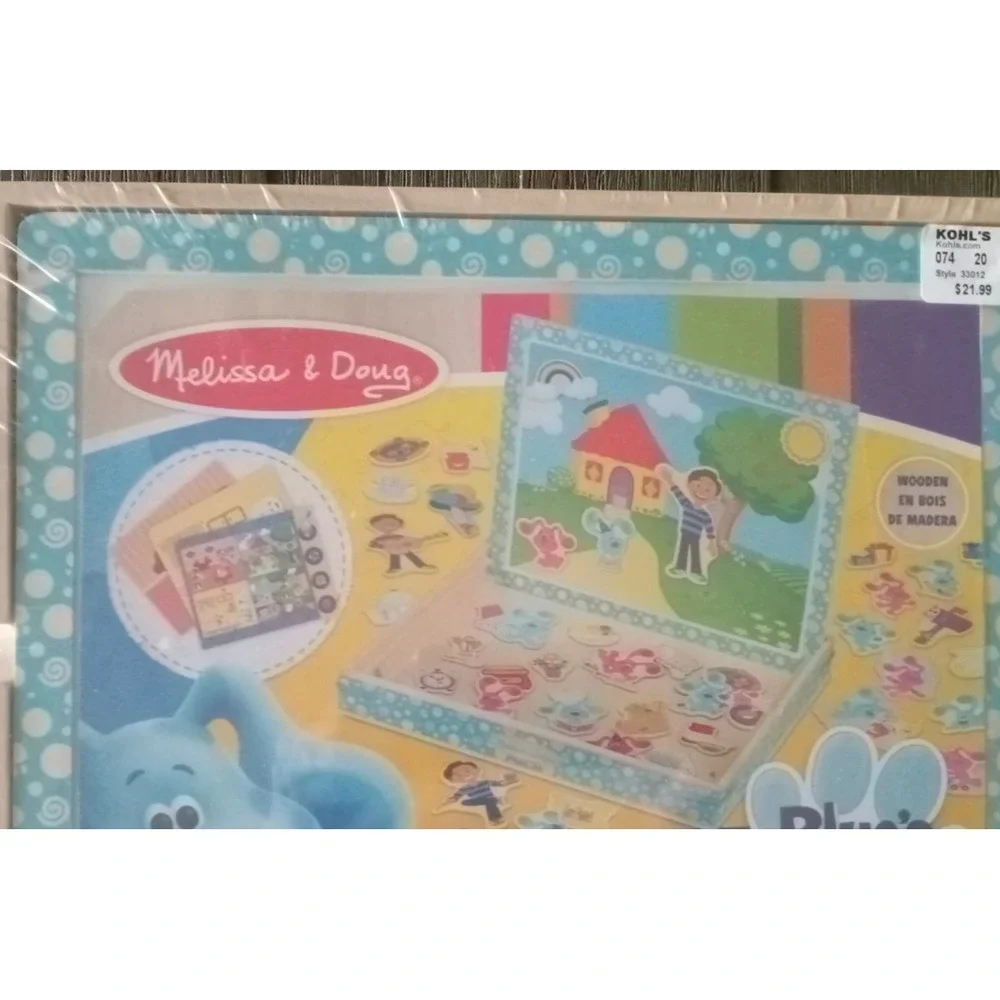 Melissa & Doug Blue's Clues & You! Wooden Magnetic Picture Game (48 Pieces) NEW